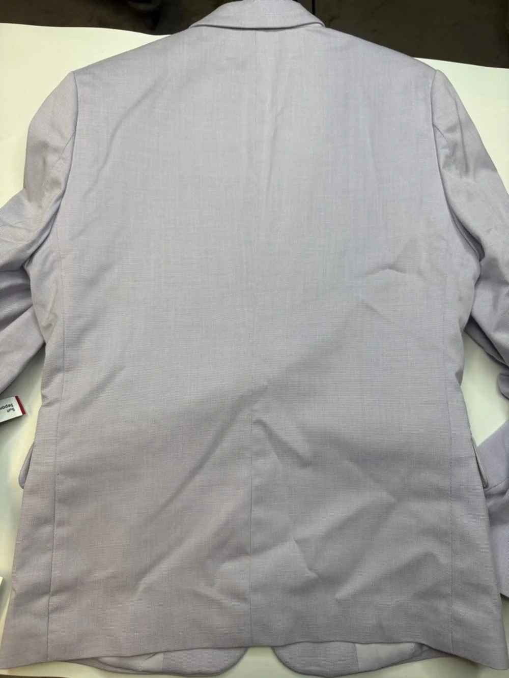 Calvin Klein Slim Fit Big Boys Stretch Tick-Weave Suit Jacket Light Purple